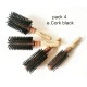 Pack e.Cork black 4 brushes