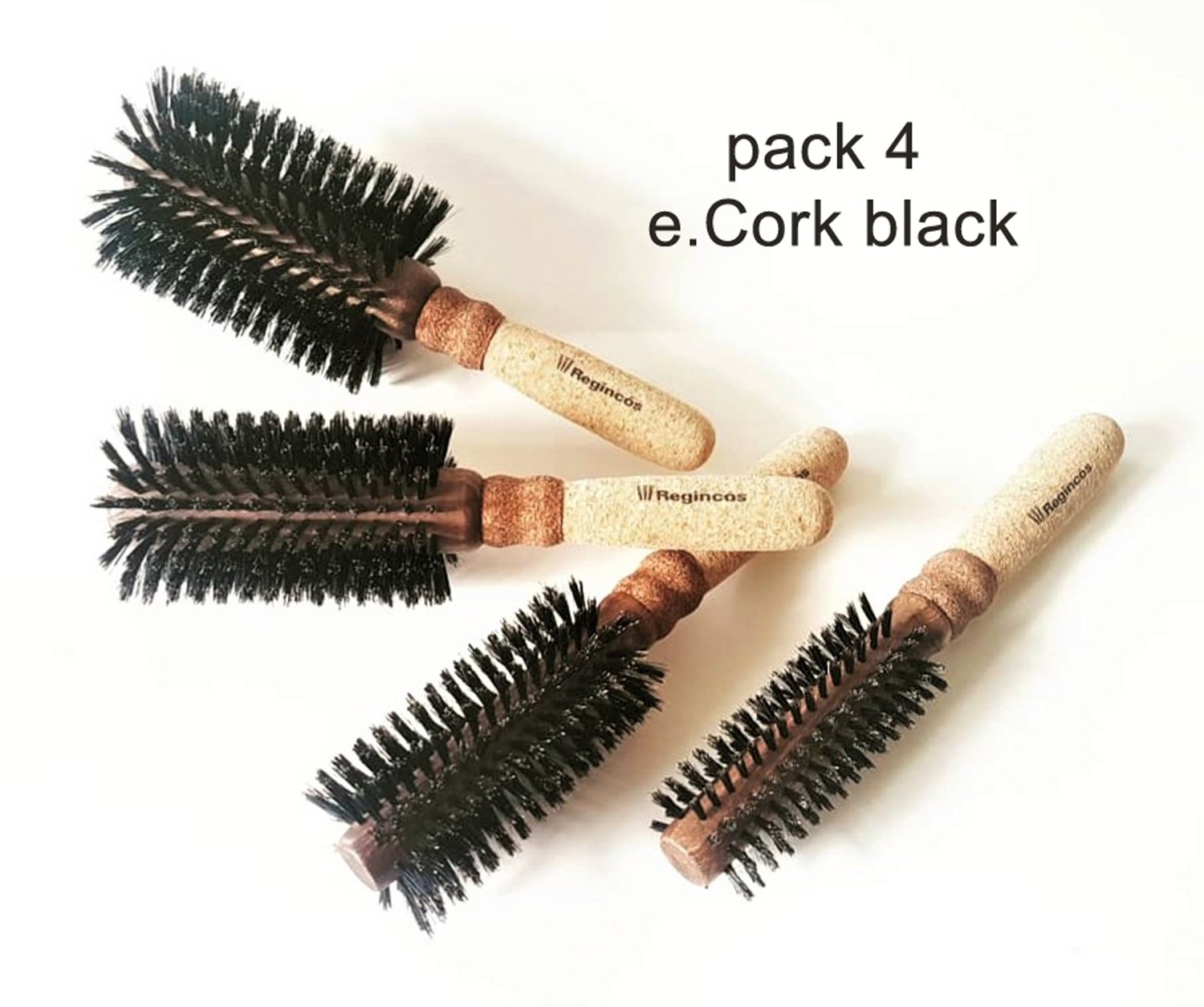 Pack e.Cork black 4 cepillos